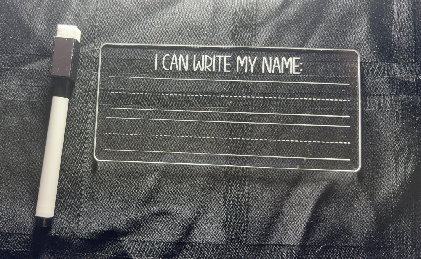 Acrylic Dry Erase Educational Boards