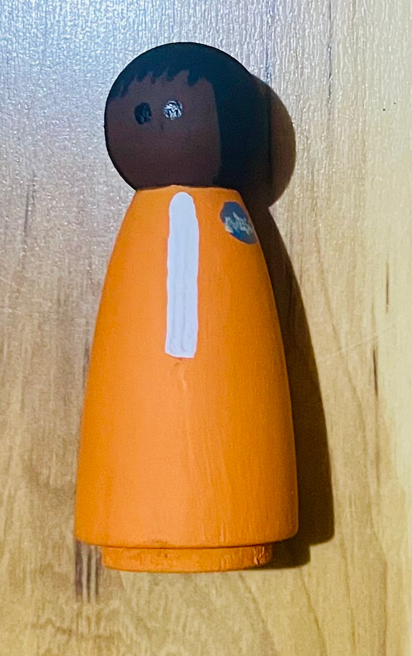 3.5” Mae Jemison Peg Doll