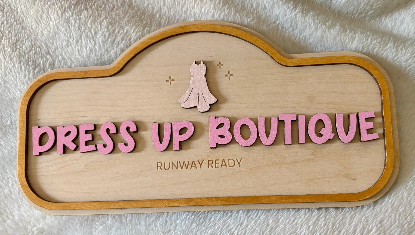 Pretend Play Signs