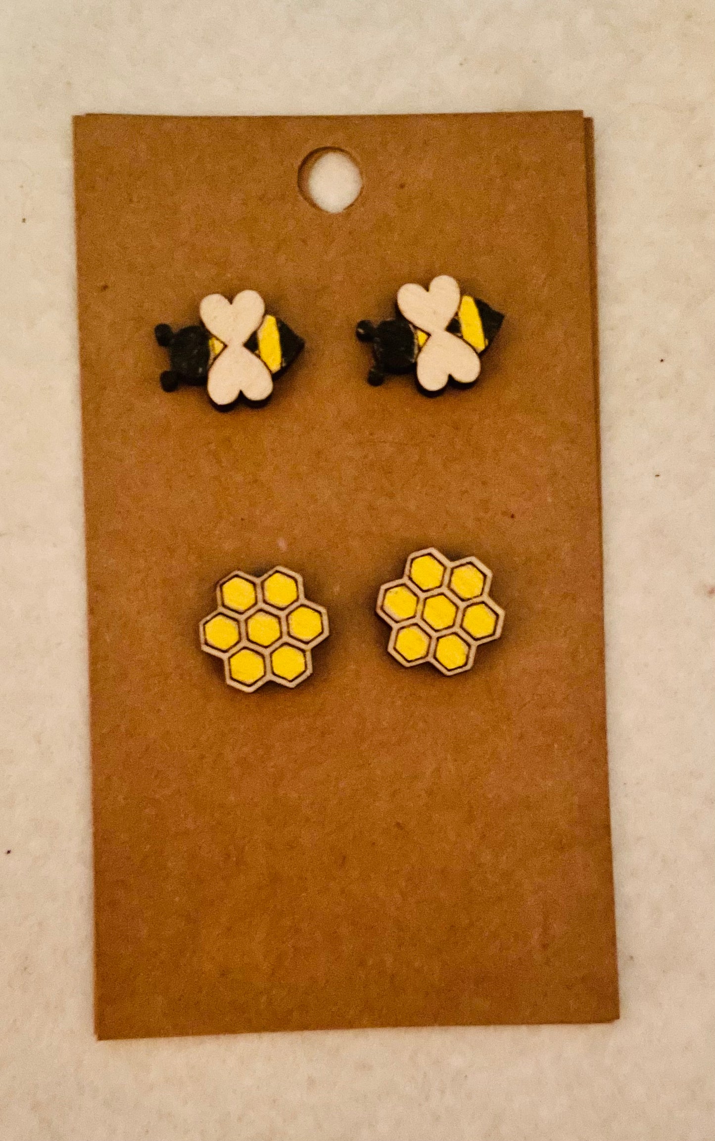Bumblebee Stud Earring Set