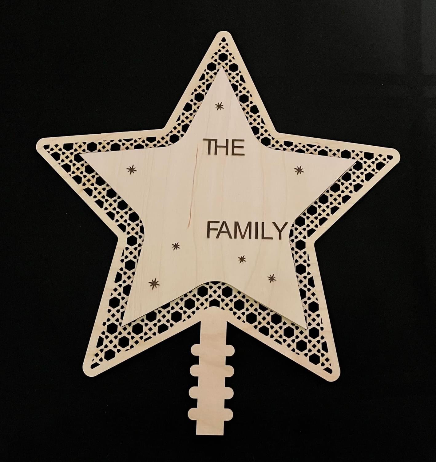 Personalized Christmas Tree Topper