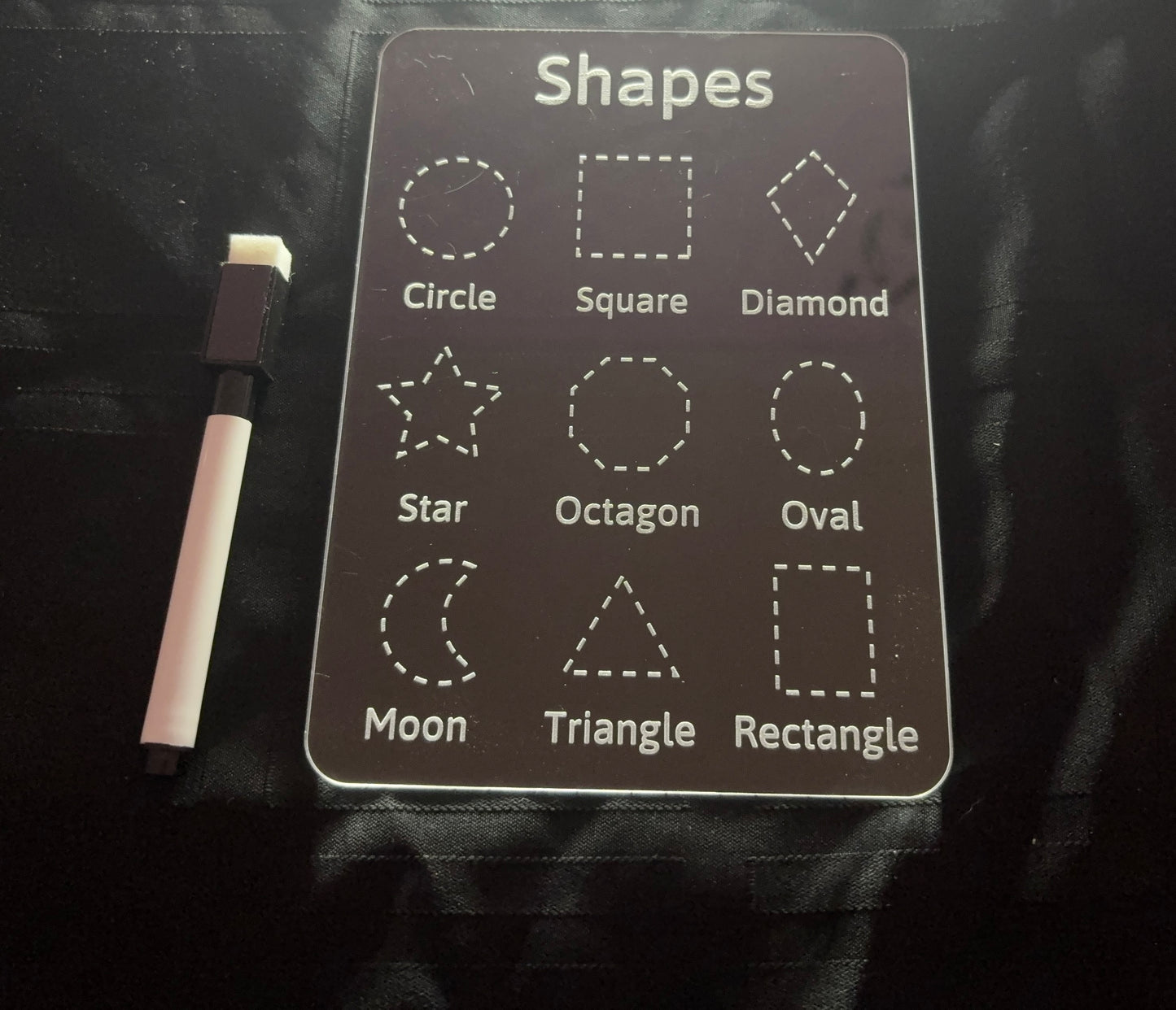 Acrylic Dry Erase Educational Boards