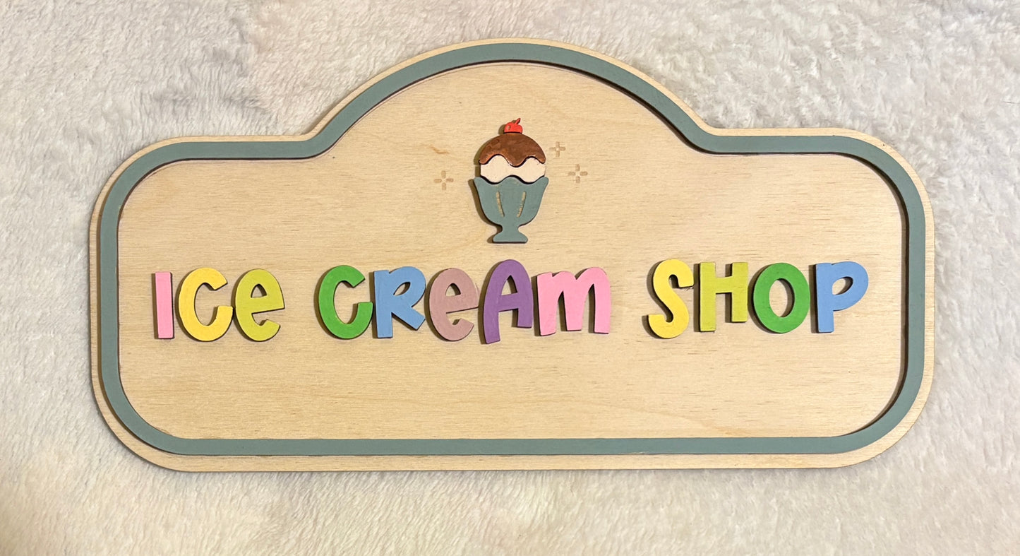 Pretend Play Signs