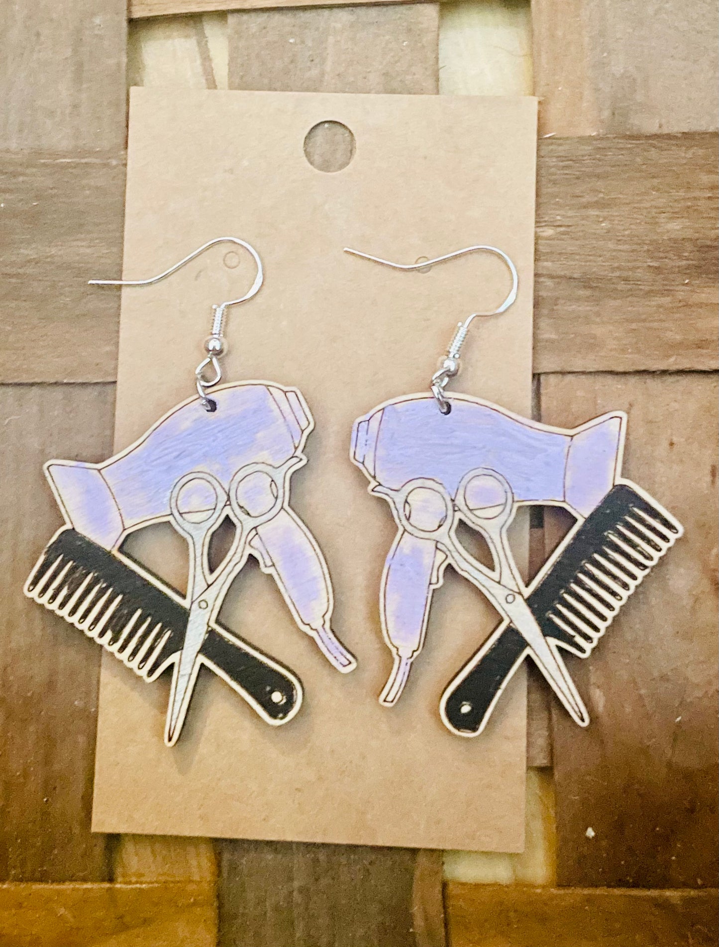 Hair Stylist Dangle Earrings