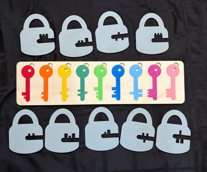Key and Lock Puzzle Set
