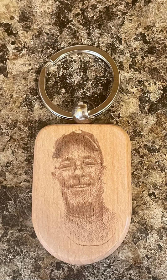 Laser Engraved Memorial Keychain