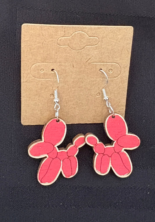 Balloon Animal Dangle Earrings