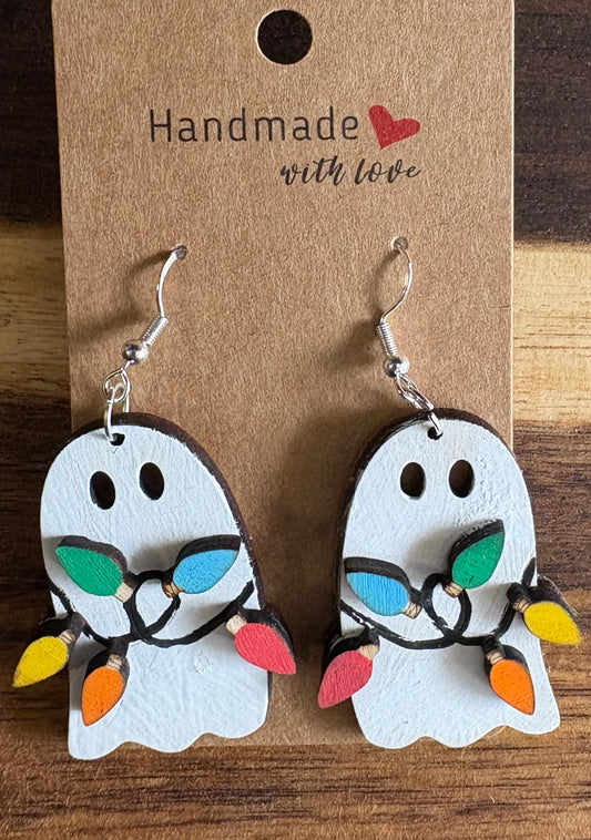 Ghost 3D Dangle Earrings