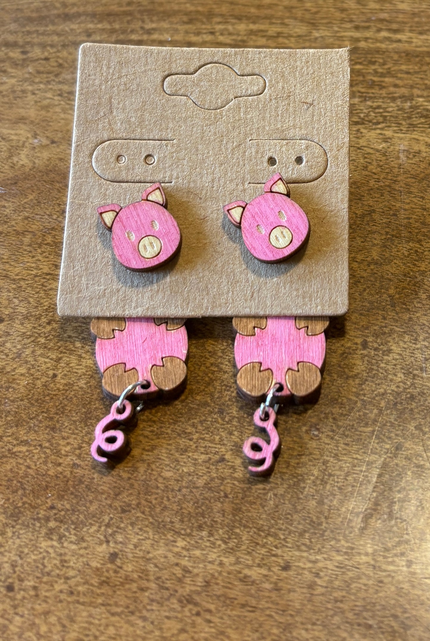 Pig Stud Dangles
