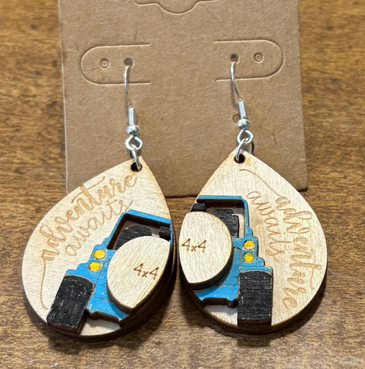 Adventure Awaits 4x4 Dangle Earrings