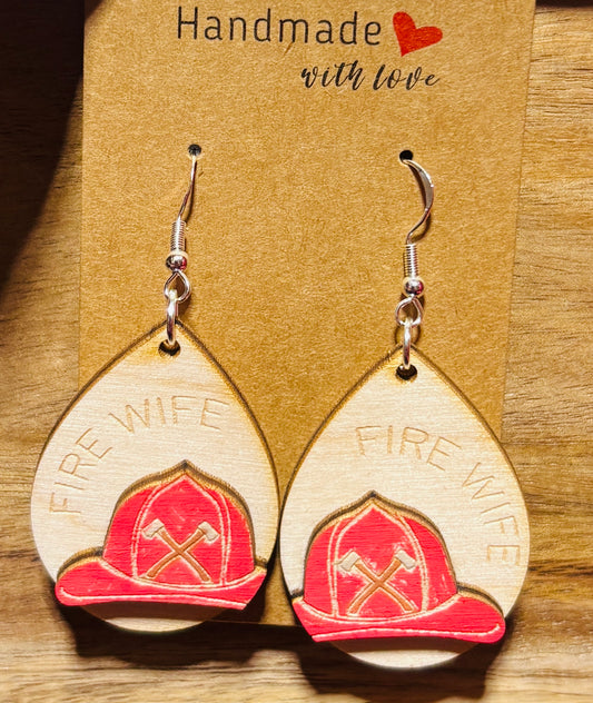 Firefighter Dangle Earrings