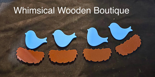 Dry Erasable Bird Nest Acrylic Set