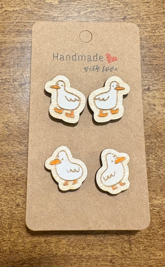 Silly Goose Stud Earrings