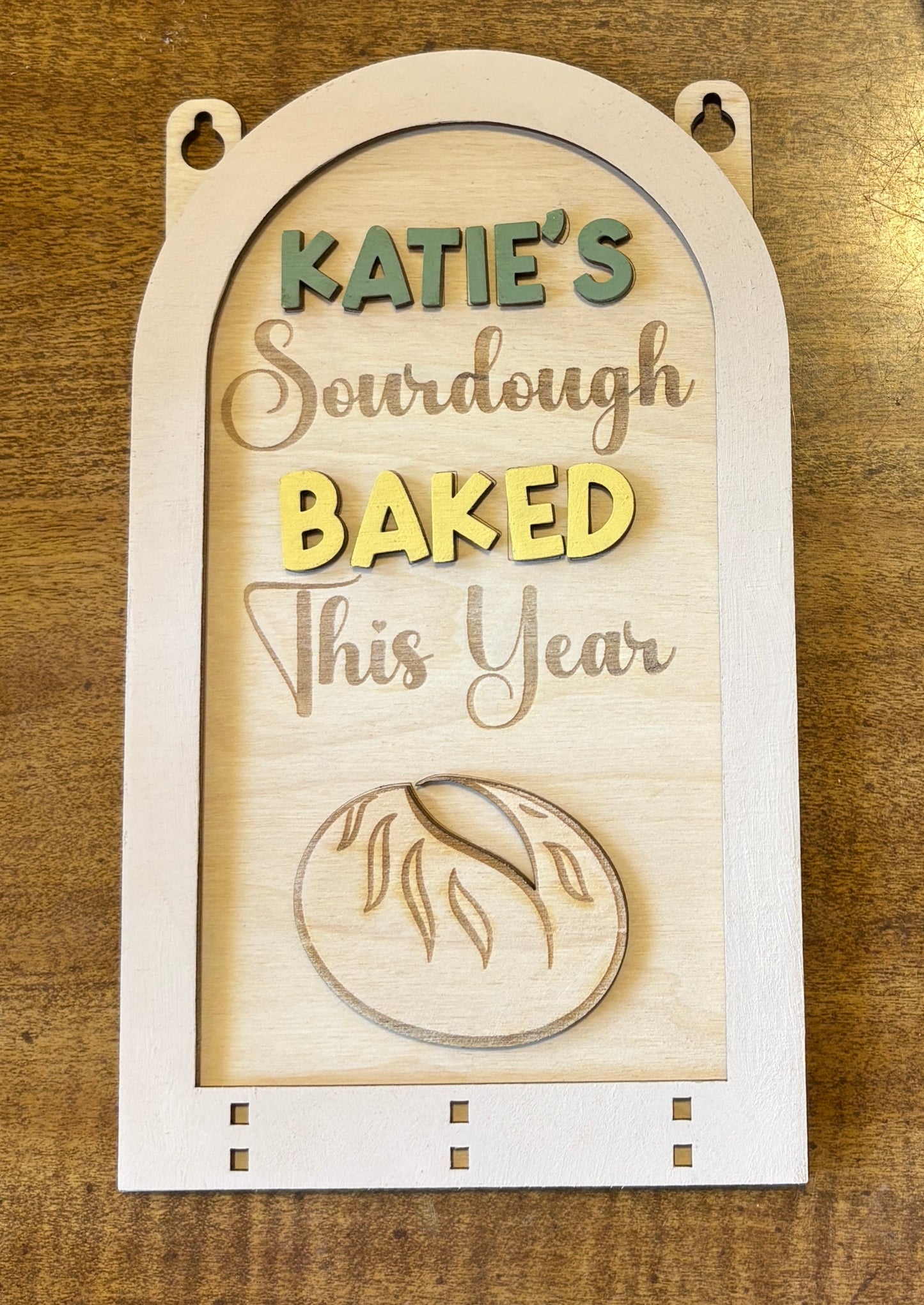 Wooden Sourdough Tracker Sign