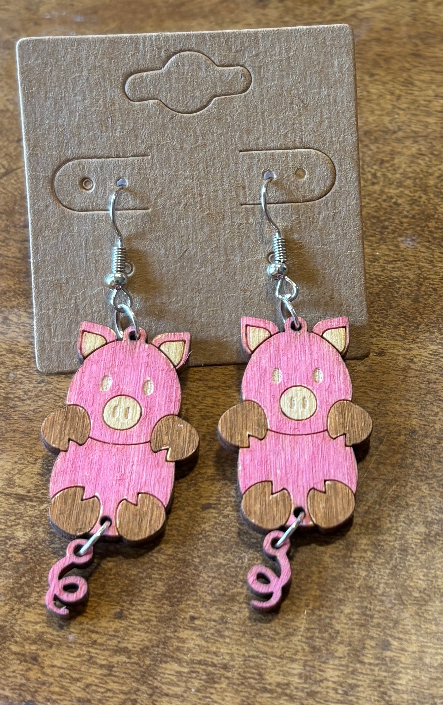 Pig Stud Dangles