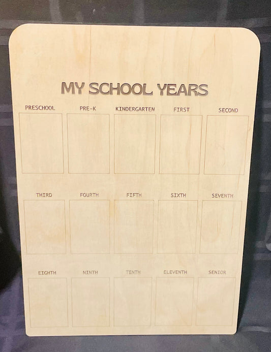 My School Years Photo Board