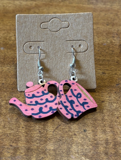 Tea Set Dangle Earrings