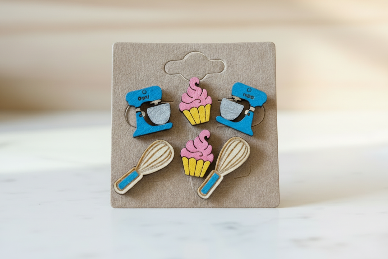 Baker Stud Earring Set