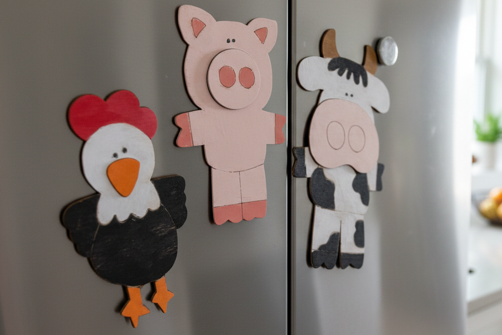 Barnyard Animal Magnet Set