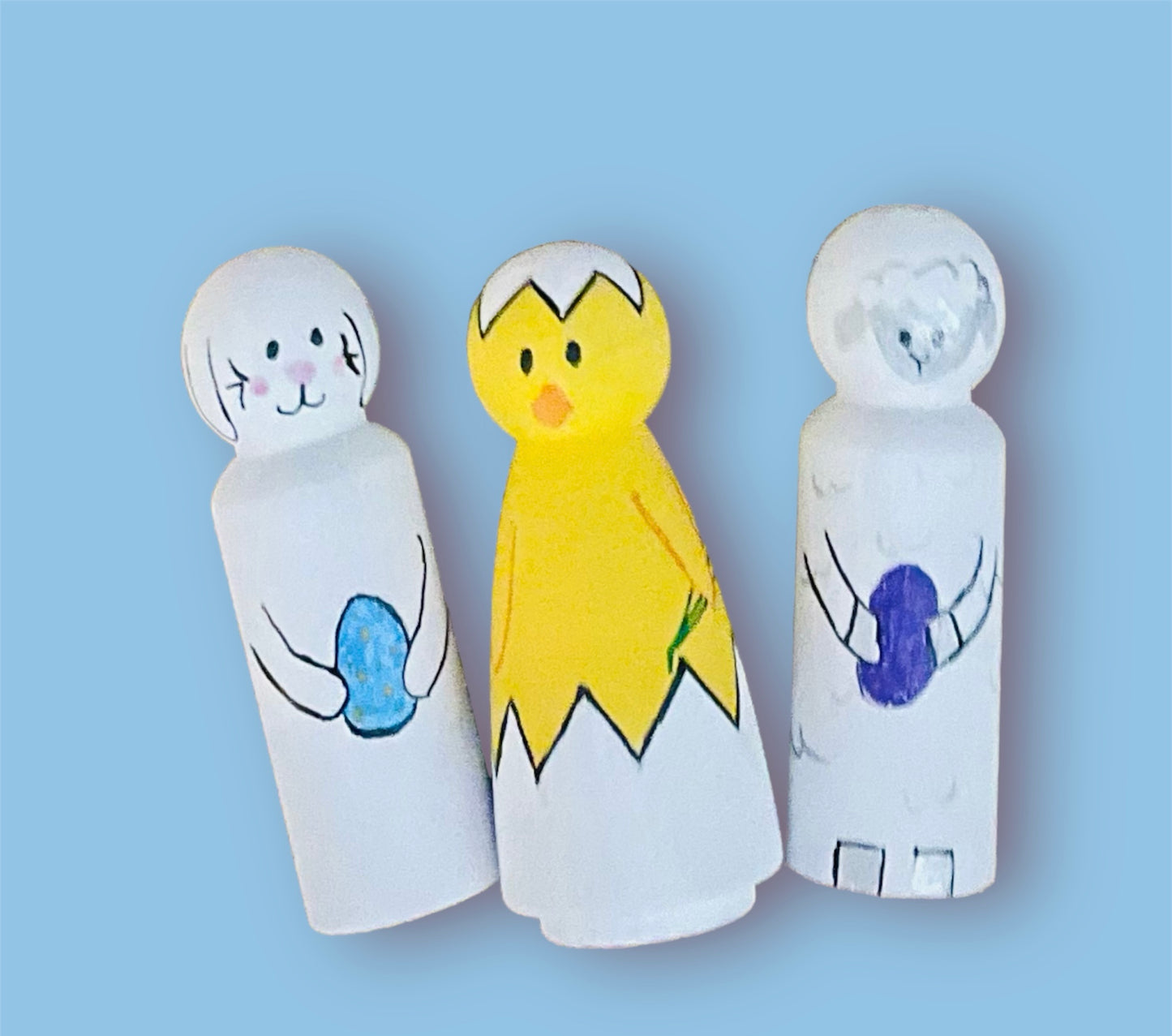 3.5” Easter Peg Set