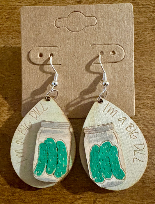 Pickle Dangle Earrings