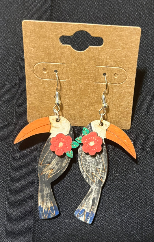 Toucan Dangle Earrings
