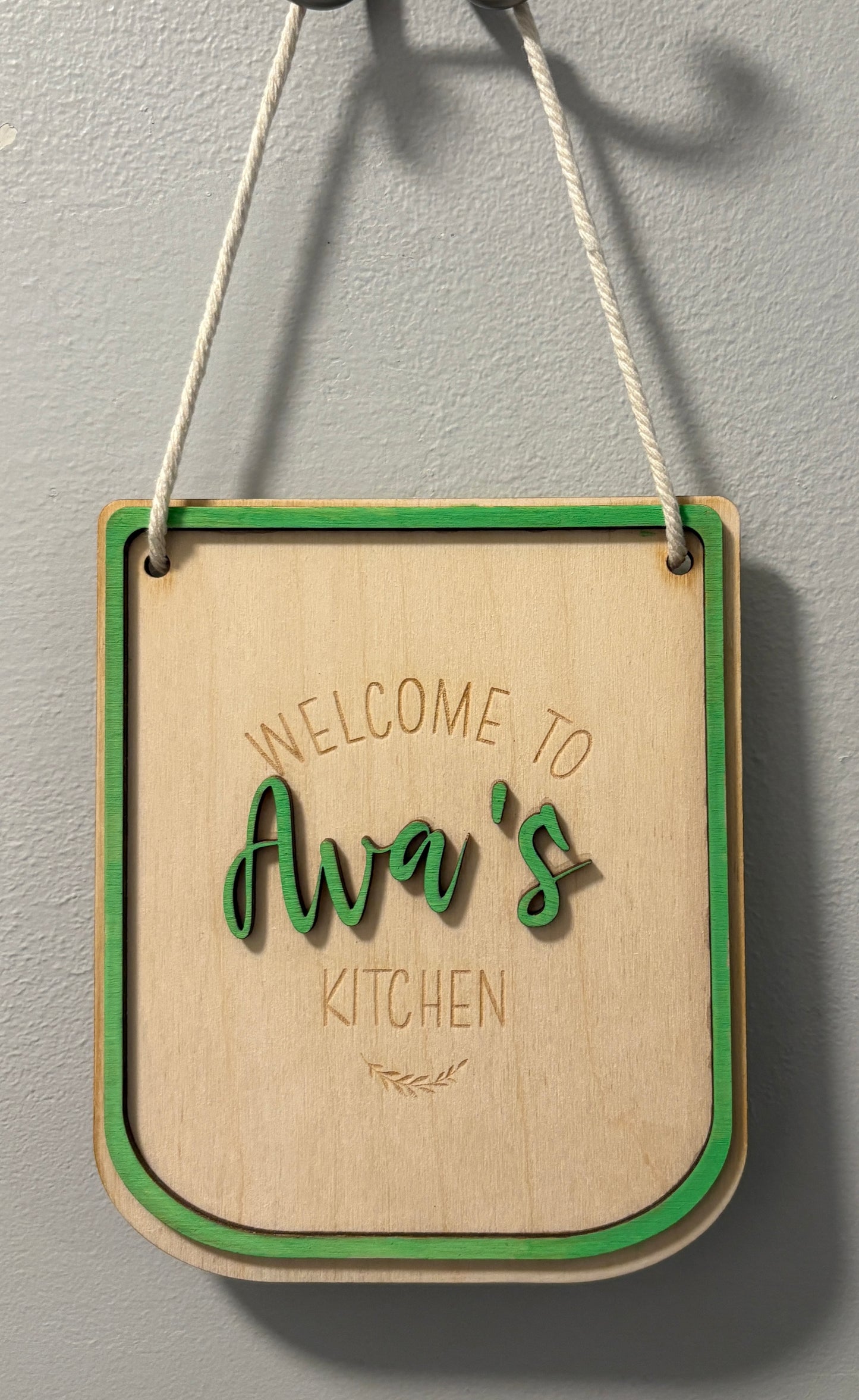 Kid Play Kitchen Sign