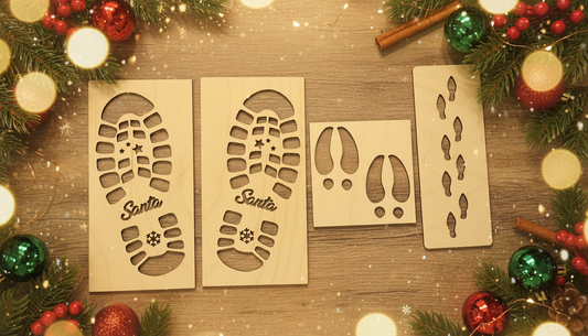 Christmas Footprint Stencil Set
