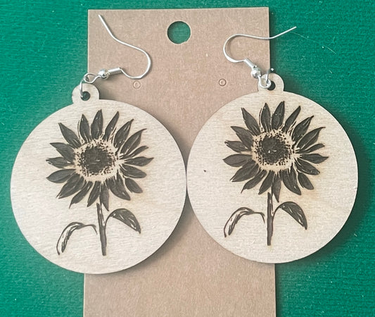 Sunflower Dangle Earrings