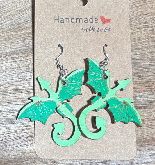 Dragon Dangle Earrings
