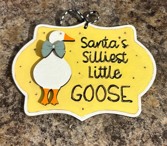 Silly Goose Christmas Ornaments