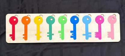 Key and Lock Puzzle Set