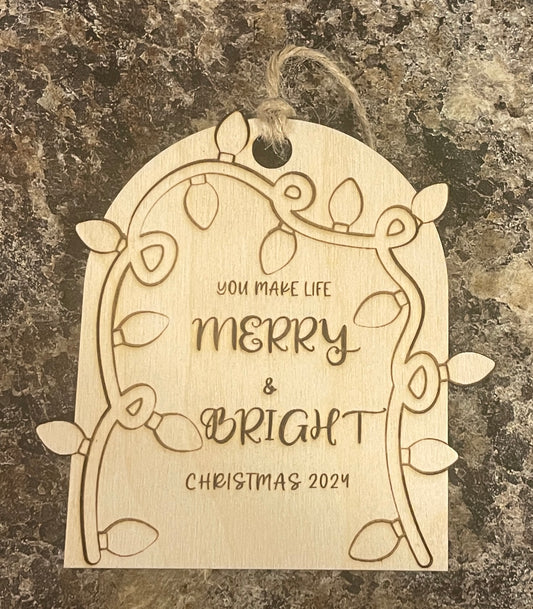 DIY Fingerprint Christmas Ornament