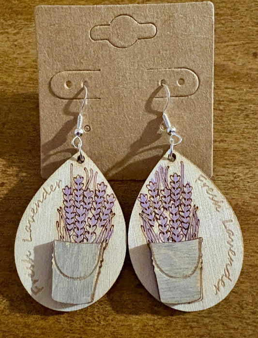 Lavender Dangle Earrings