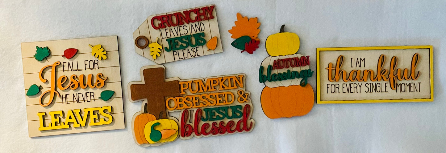 Fall for Jesus Tier Tray Set