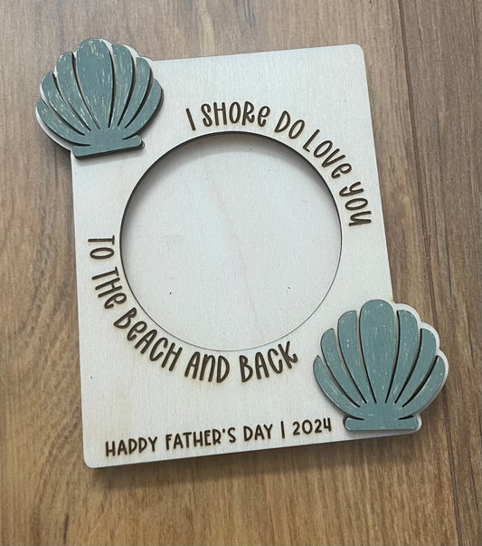 Beach Father’s Day Frame Magnet