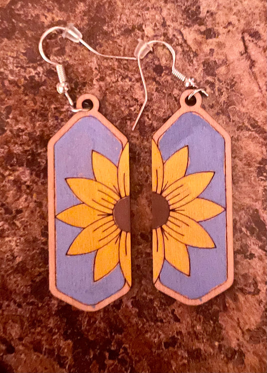 Sunflower Dangle Earrings