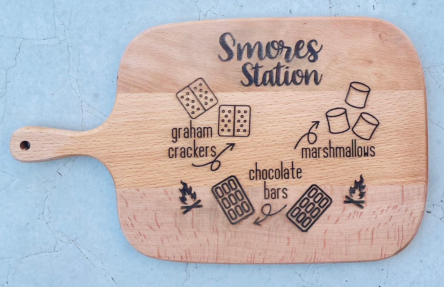 Smores Cutting Board