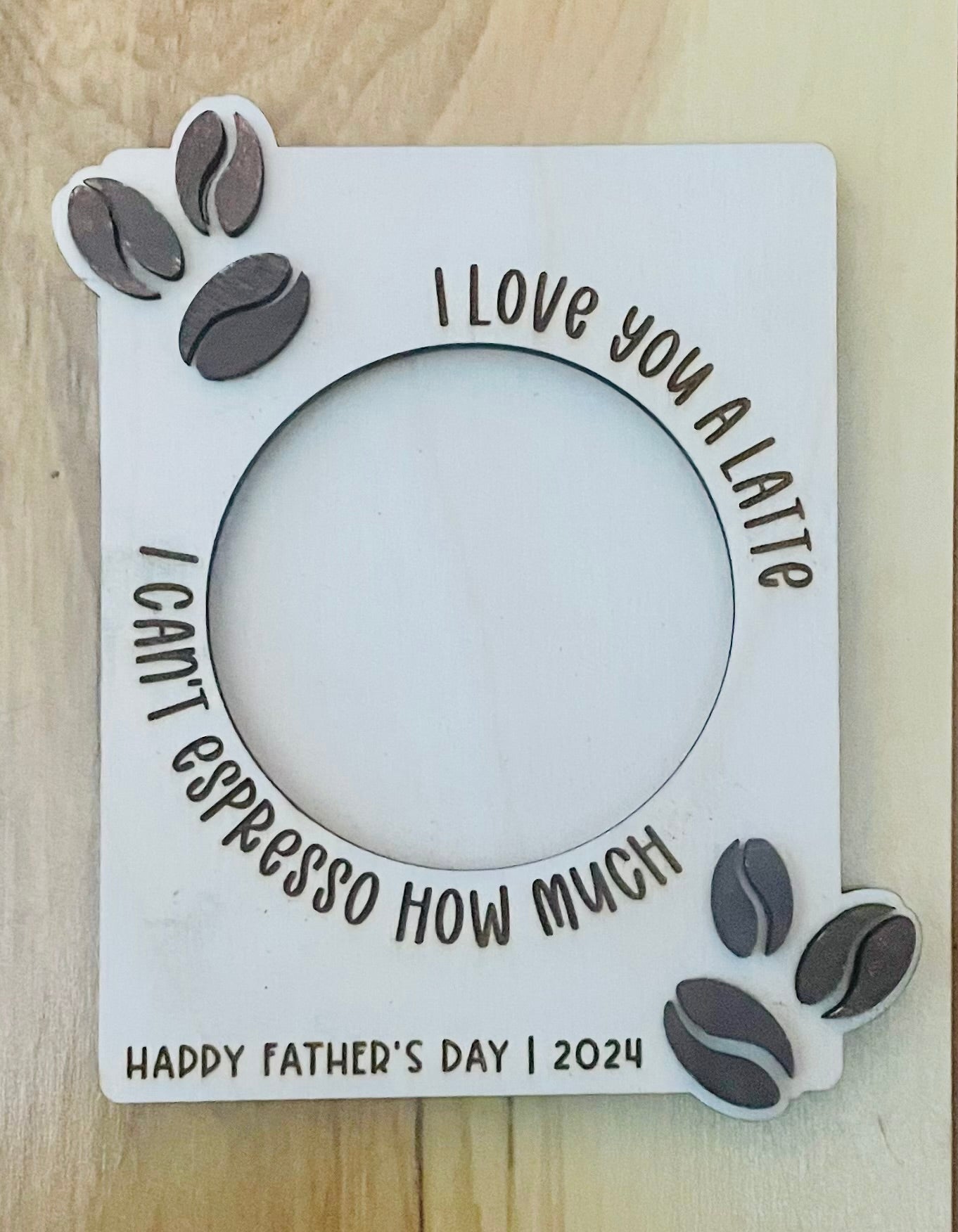Latte Father’s Day Frame Magnet