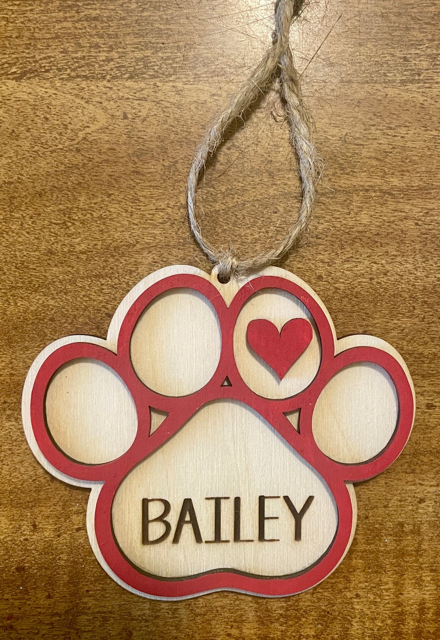 Paw Print Ornament