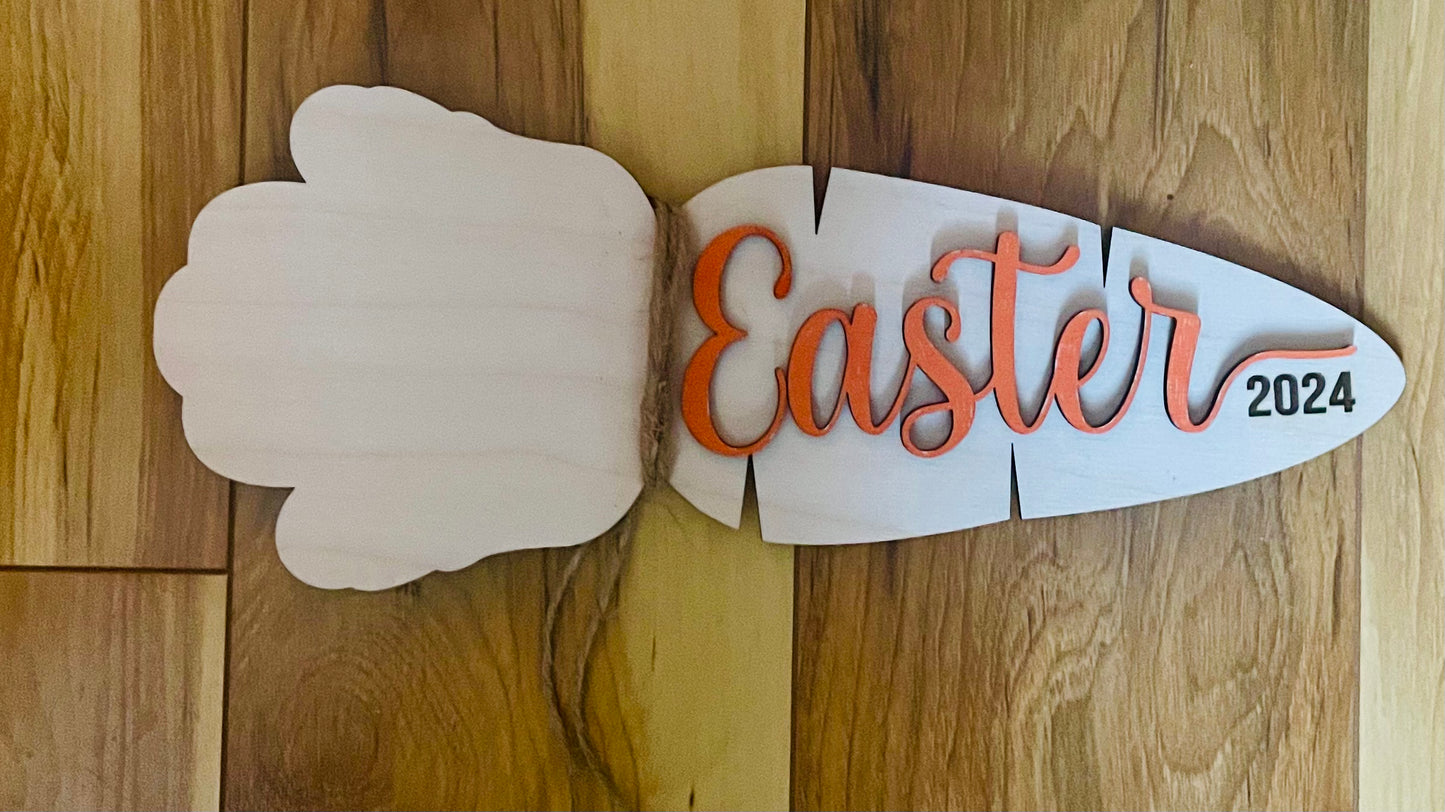 Easter Carrot Handprint Craft