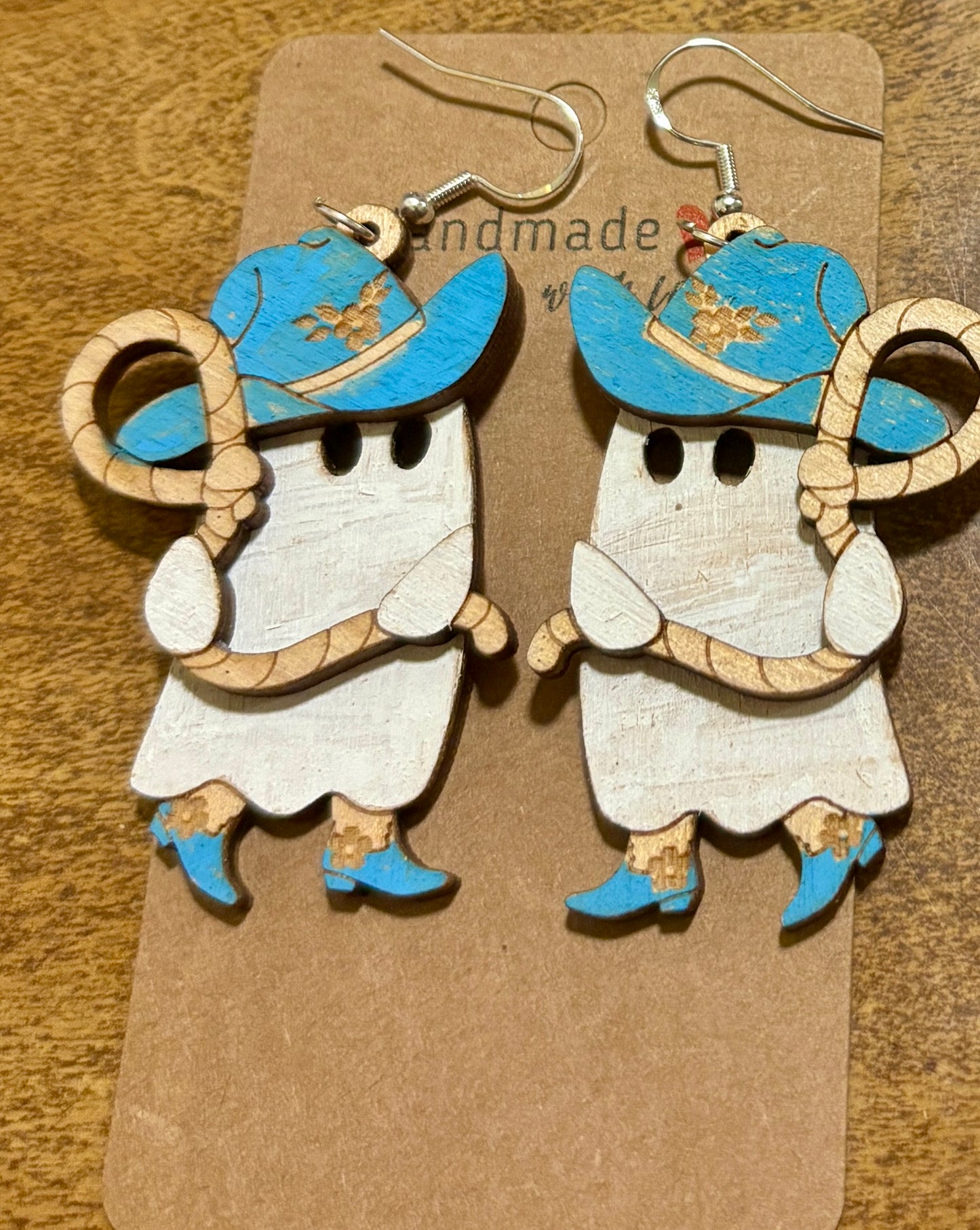 Ghost 3D Dangle Earrings