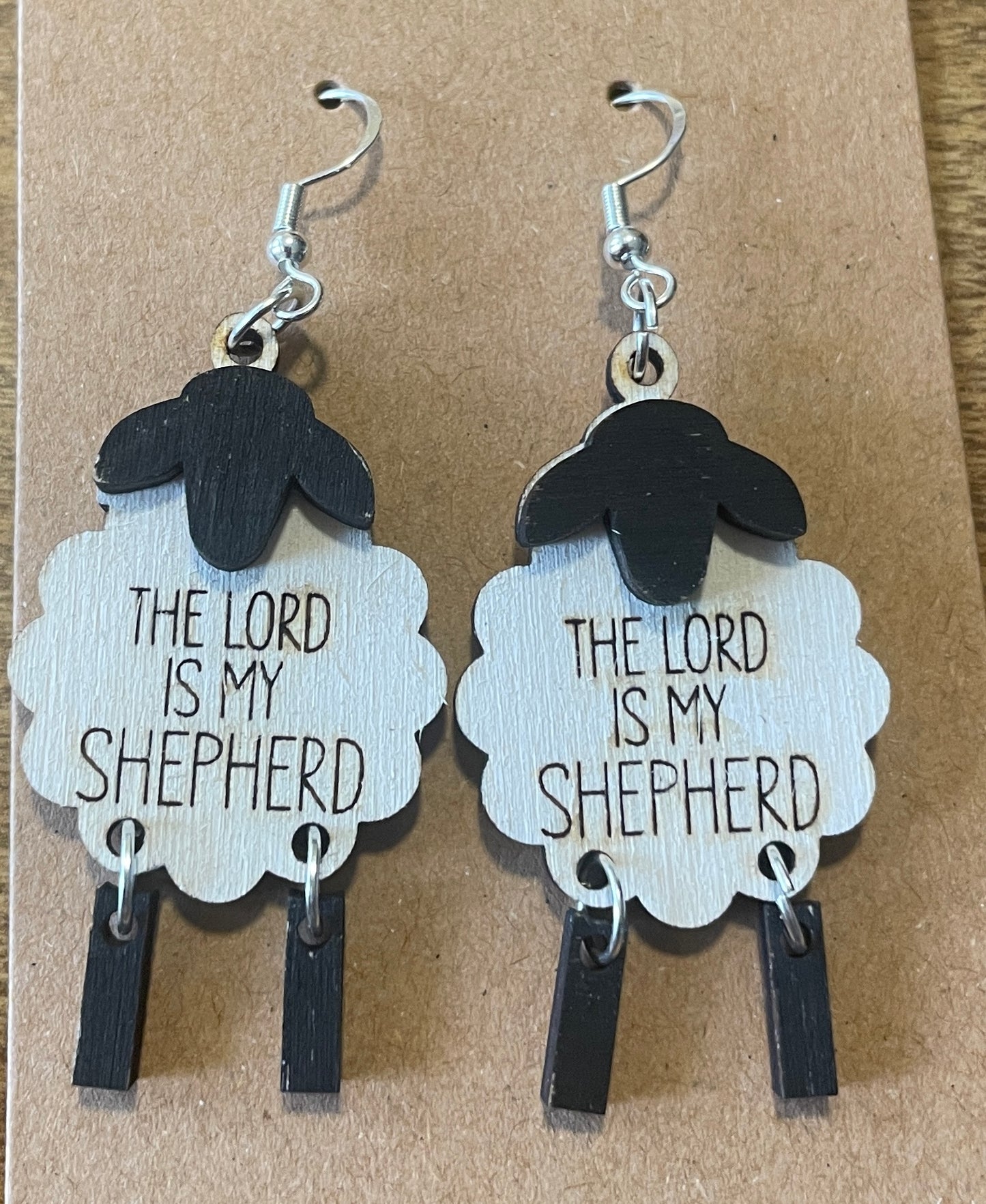 3D Lord Shepherd Sheep Dangle Earrings