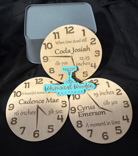 Birth Stat Clock Sign