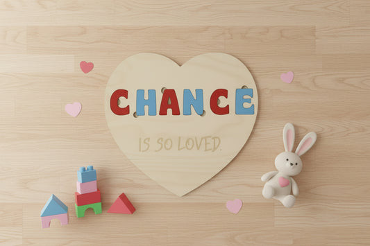 Heart Shaped Name Puzzle