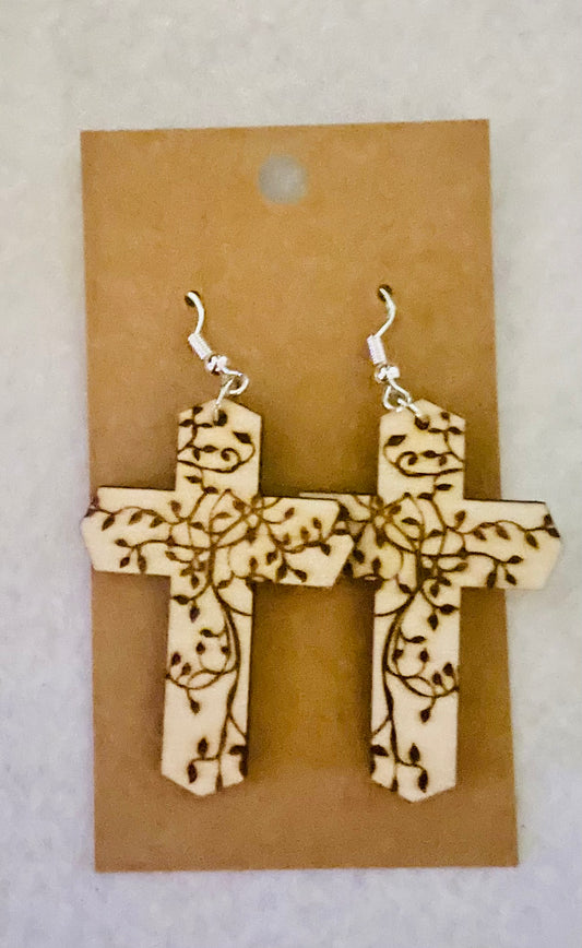 Cross Dangle Earrings