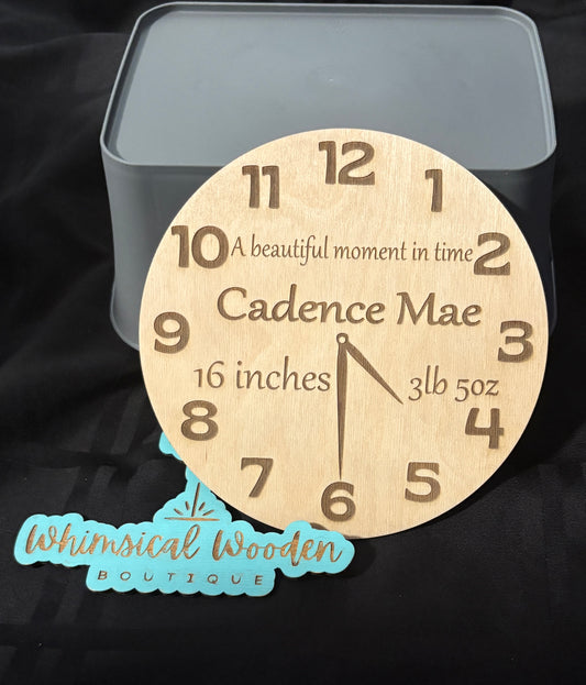 Birth Stat Clock Sign