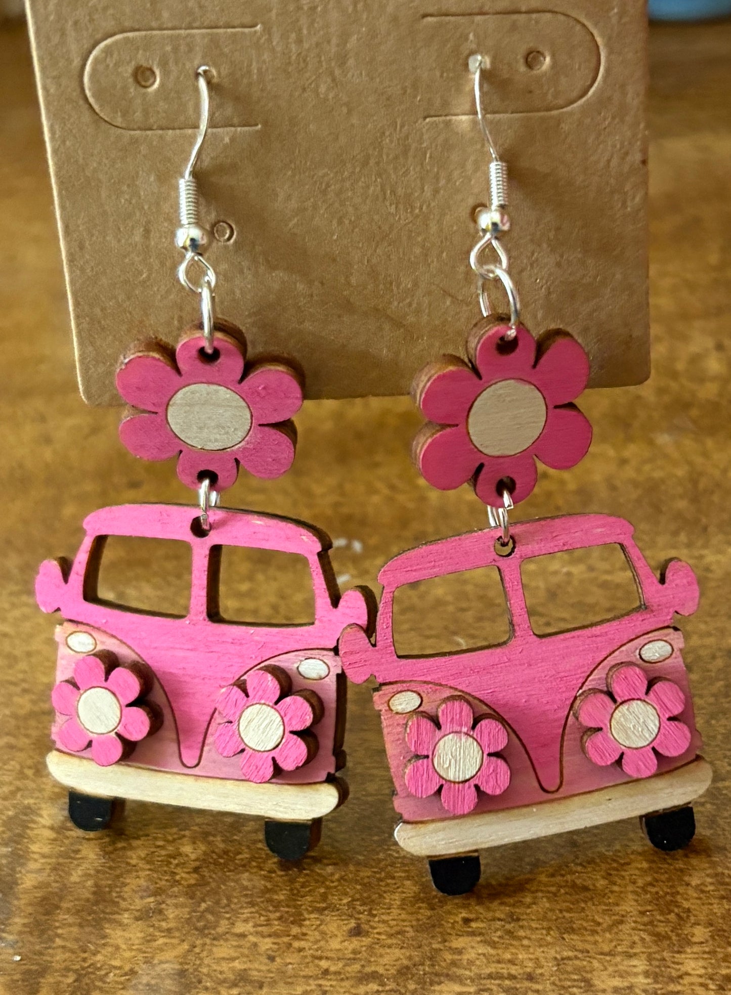 Groovy Retro Van Dangle Earrings