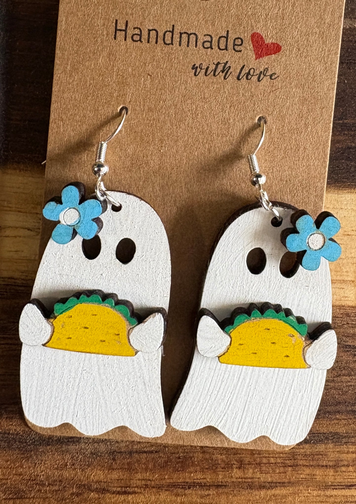 Ghost 3D Dangle Earrings