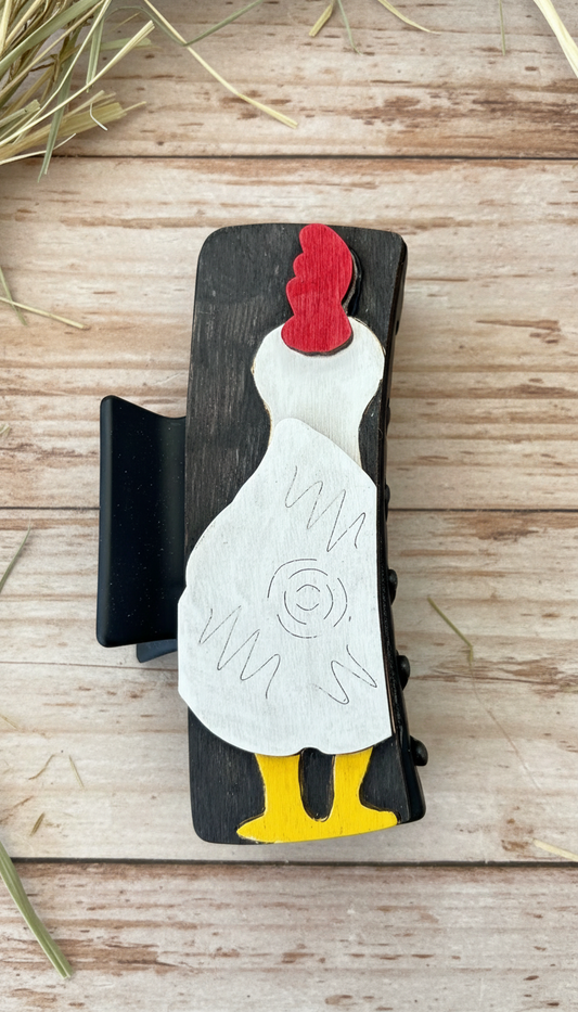 4” 3D Chicken Butt Claw Clip